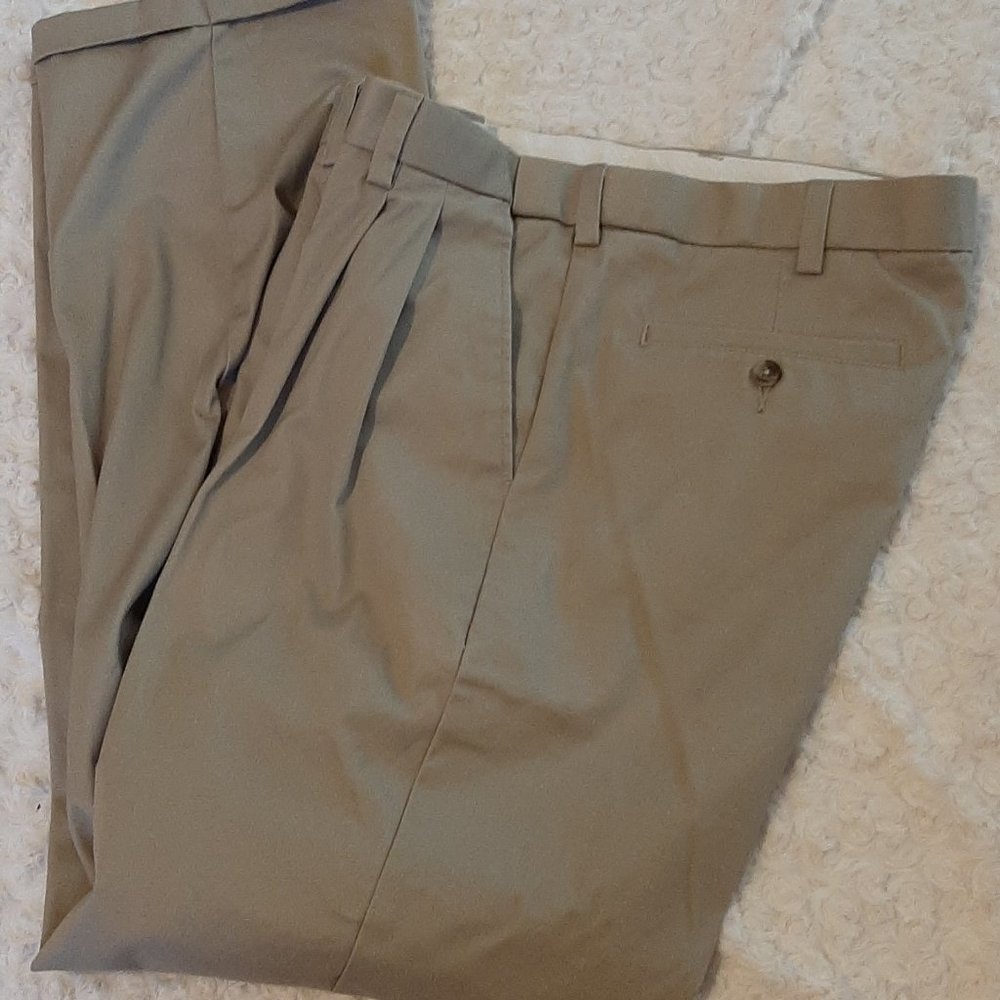 George Tan Beige Neutral Work Office Pants 36x32 Church Business Casual